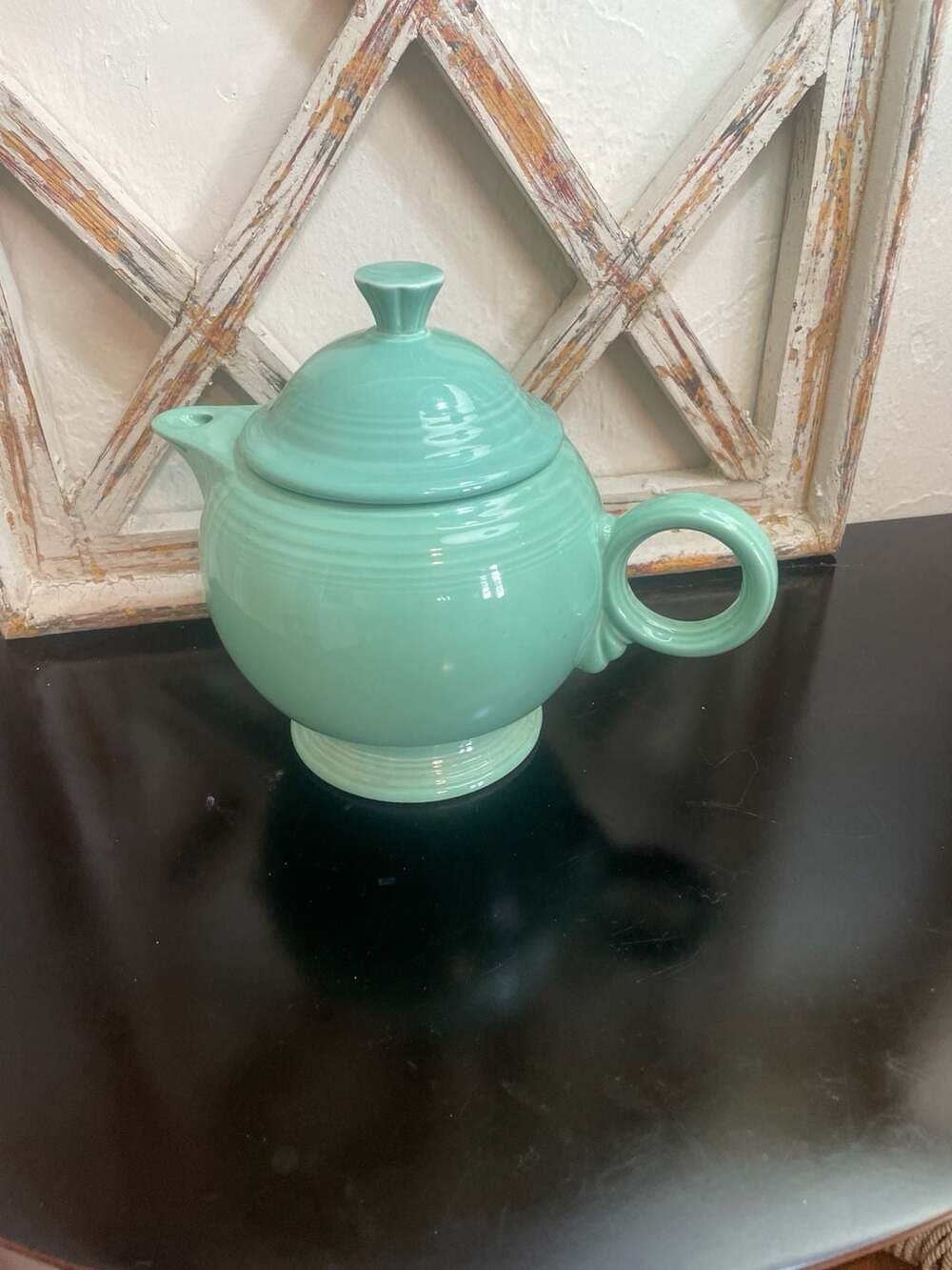 Fiesta Sea Mist Green Ceramic Teapot with Lid